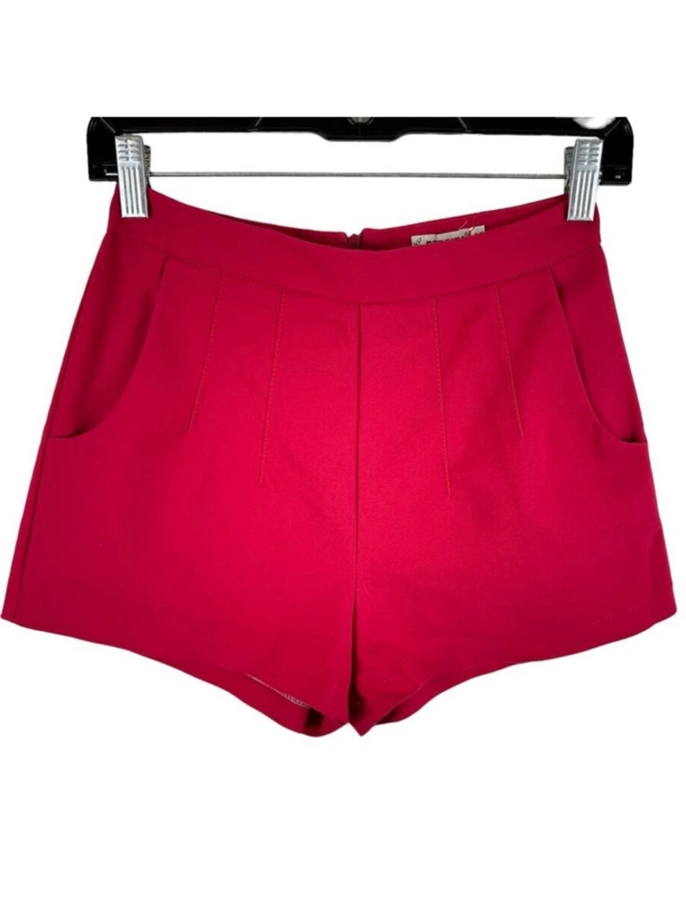 Berrita‎ Hot Pink Barbie Colorful Cheeky High Rise Pleated Hot Pants Shorts Sz M